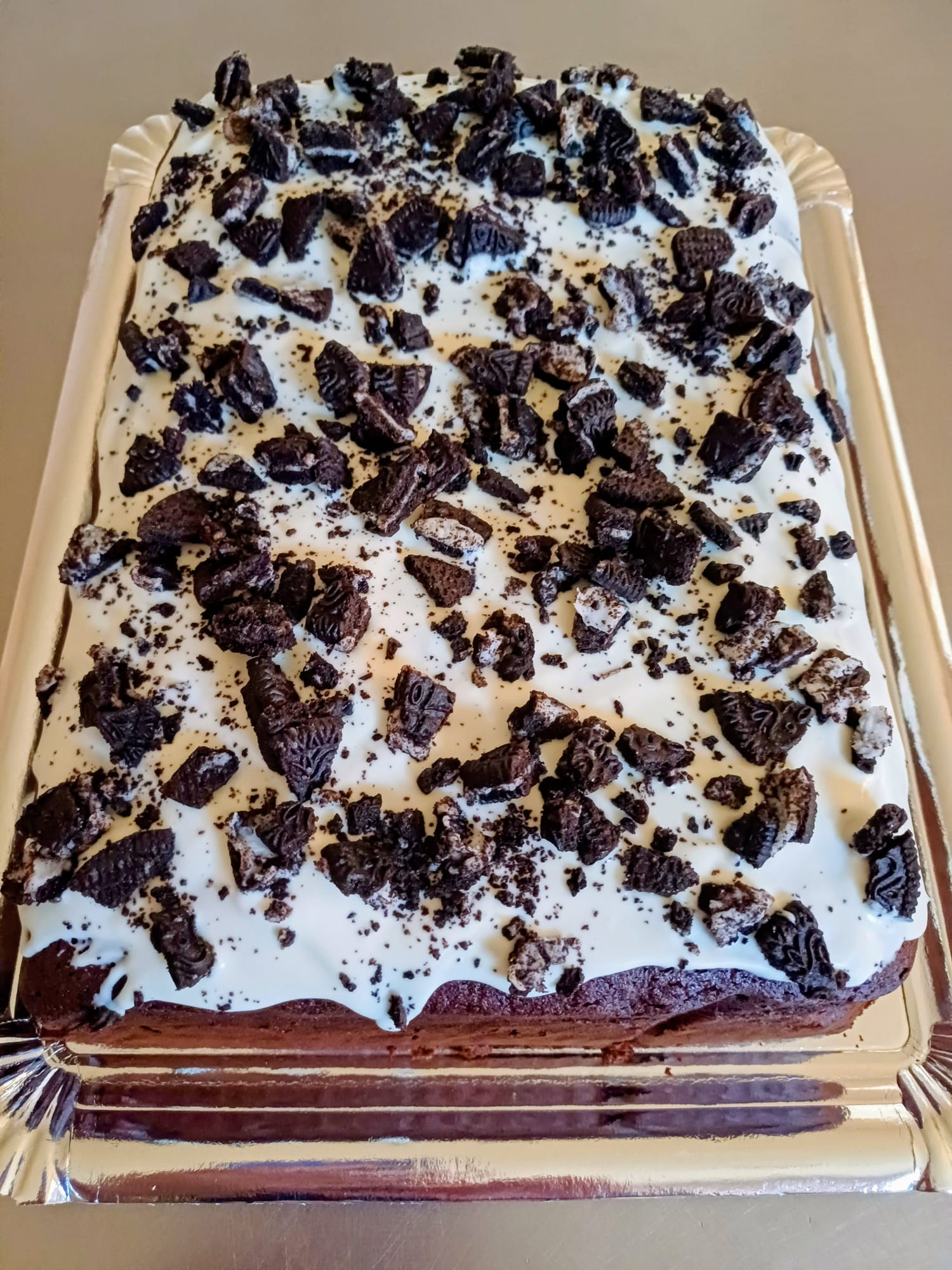 Bizcocho de chocolate oreo