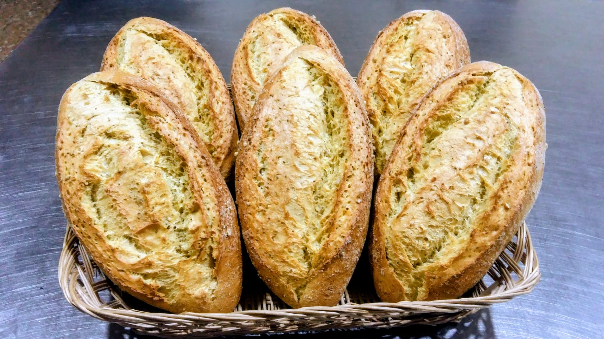 Pan de maíz con semillas de chía